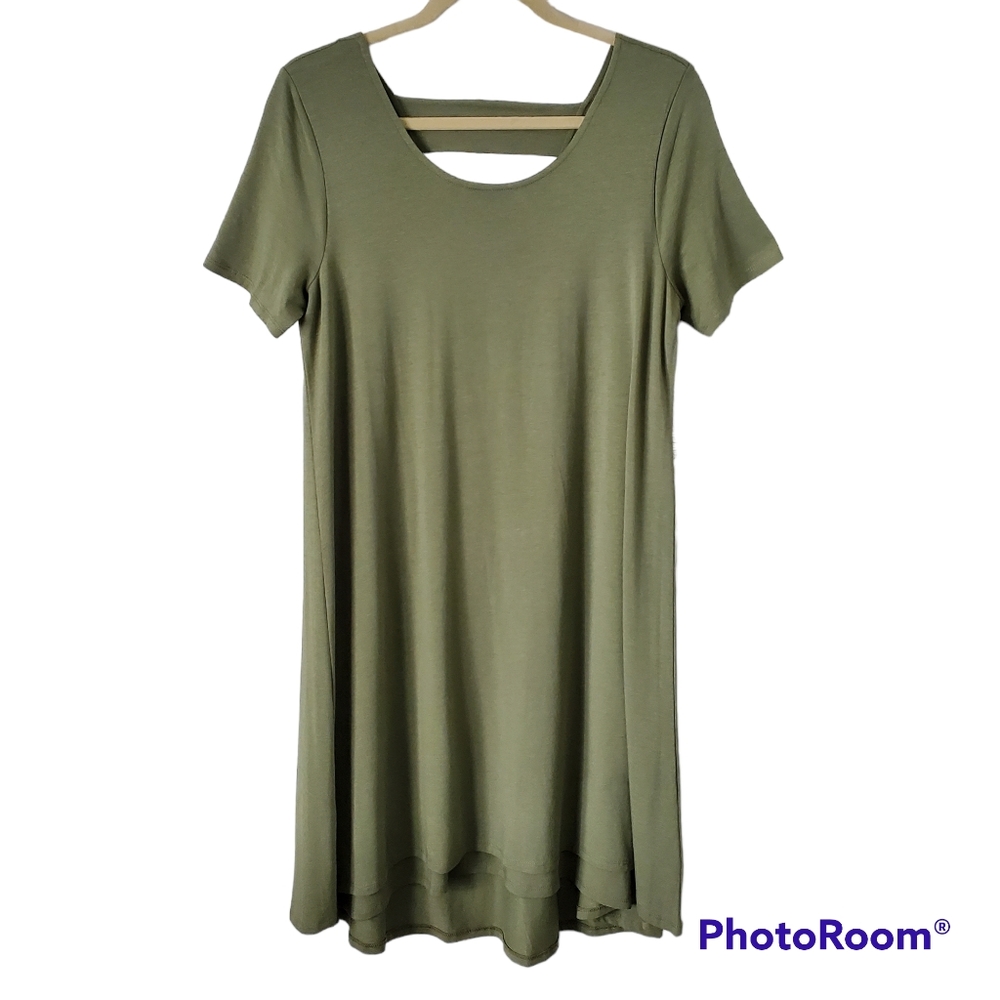 Soft Surroundings Women Camille T-Shirt Dress Size Petite Medium - Picture 3 of 8